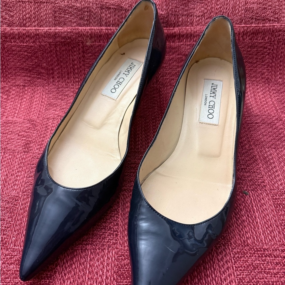 Jimmy Choo Glossy Black Heels